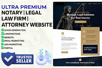 build notary law firm wix website attorney legal law wordpress website marketing