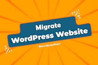 migrate wordpress website in 1 hour