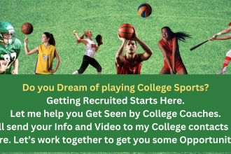 promote you to college sports coaches