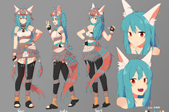 create high quality anime concept art