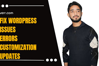 fix wordpress issues, errors, updates wp theme and plugin issues