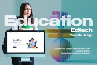 create an educational website using wordpress or custom code