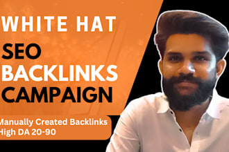 run manual white hat link building SEO backlinks campaign for top google ranking