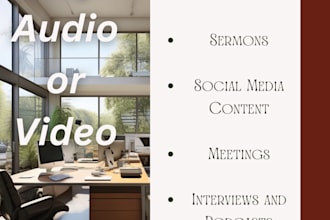 transcribe your audio or video