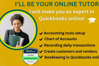 give training on quickbooks online bookkeeping with expert tutorials