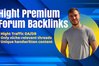 do premium backlinks with manually forum posting