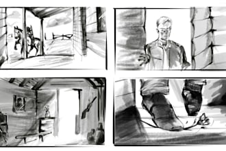 storyboard your animation, film, game, script idea, etc