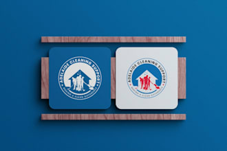 create a contemporary logo for your cleaning and maintenance company