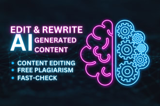 edit rewrite chatgpt ai generated articles, blogs, essays