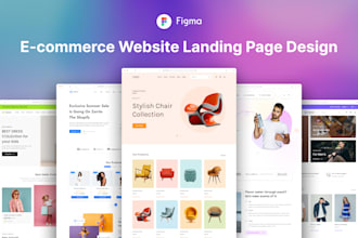 do custom ecommerce figma website design, shopify marketplace UI UX design