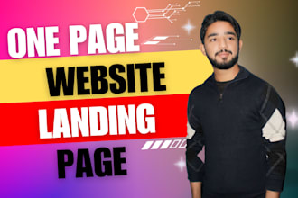 design responsive one page scroll website or landing page