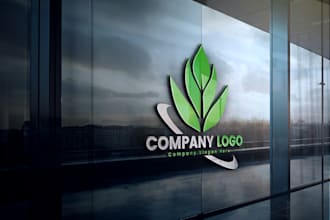 design a 3d mockup for your logo