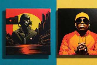 design a single cover and album cover artwork