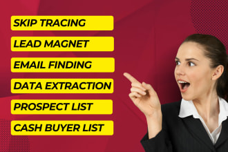 provide probate, pre probate, business leads and skip tracing services