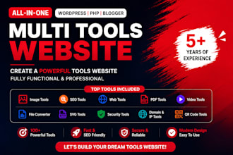 develop multi tool website ai saas tools, ai web app and ai website