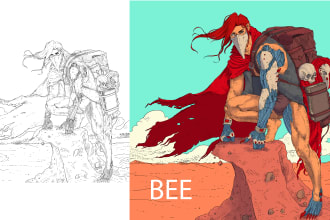 do digital art character illustration character design