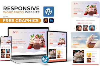 design a custom responsive wordpress website with graphics