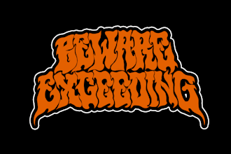 create a unique psychedelic trippy stoner doom metal logo