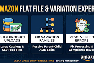 fix amazon listing issues and flat file errors