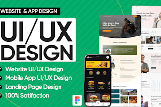 do modern figma design, website mockup, figma landing page, website ui ux