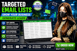 build cold email collection list for campaign