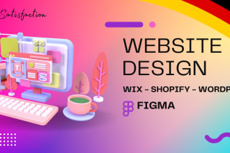 do website design or website mockup design figma design