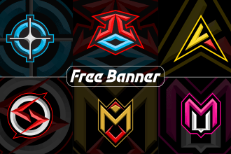 design abstract initial esports logo for gaming team