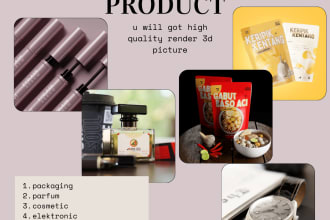 3d realistic photo for ur product