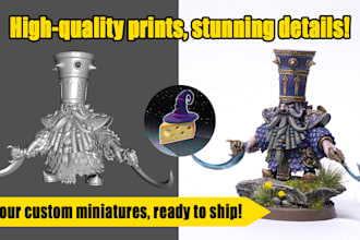 3d print your model and miniatures in high quality resin