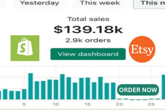 do amazon, shopify, ebay or etsy shop promotion campaigns to boost etsy sales