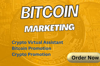 be your crypto virtual assistant, bitcoin marketing, crypto website promotion