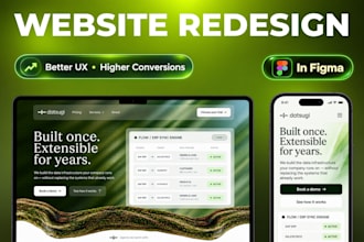 redesign your figma website UI UX for better conversions