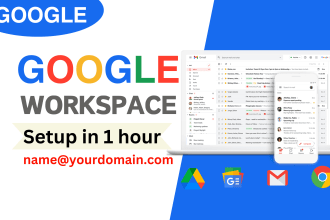 quickly setup google workspace, g suite in 1 hour