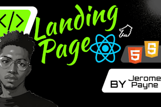 be your front end web developer, html, css, react
