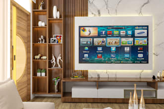 design interior of home office or anything as you demand
