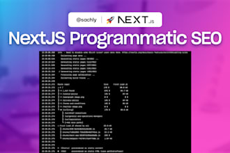 create a pseo site with nextjs, programmatic site react next