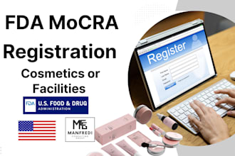 register your cosmetics or facility with the fda or canada