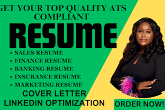 write sales, banking, accounting, finance, marketing resume