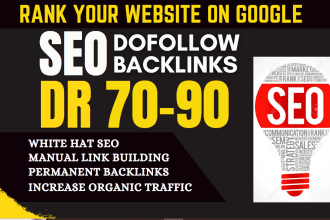 increase ahrefs domain rating DR with high authority SEO backlinks