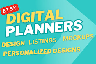 premium digital planner templates etsy printables goodnotes