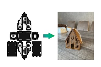 make dxf file for laser cutting on cnc machine