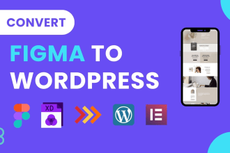 convert website figma to wordpress xd to wordpress figma to elementor