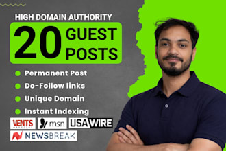 write and publish seo dofollow guest post backlinks