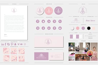 do signature logo branding kit and social media kit