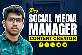 be your social media marketing manager and content creator