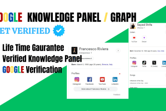 create a perfect google knowledge panel or knowledge graph