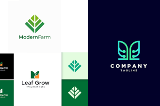 do clean grass agriculture landscape and lawn care logo