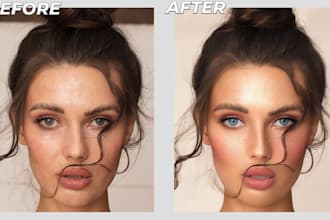 do high end skin retouching, portrait and photo editing