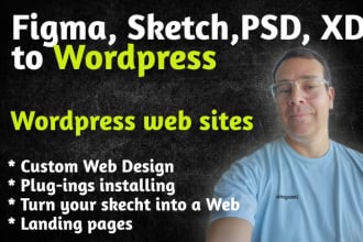 convert figma to wordpress, sketch to wordpress, PSD to wordpress