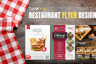create awesome and professional flyer designs for restaurants